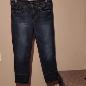 Joe's Jeans Dark Blue Ankle Cropped Denim